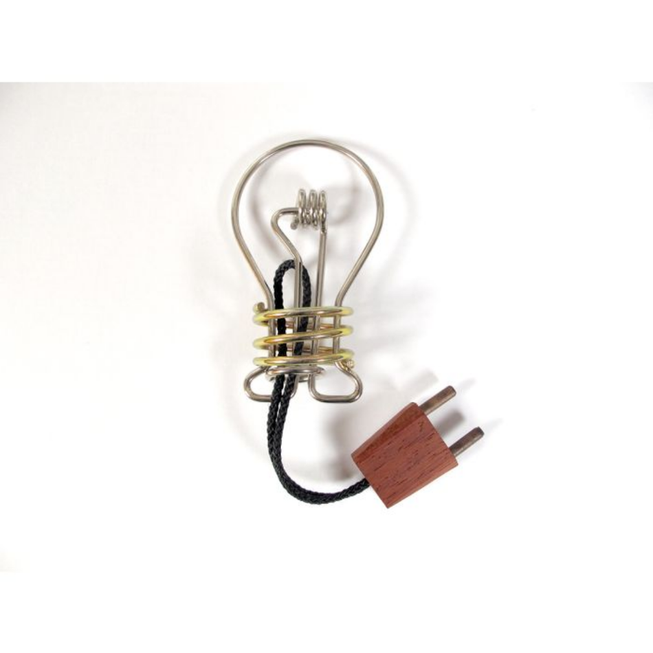 Wire Metal Light Bulb Puzzle