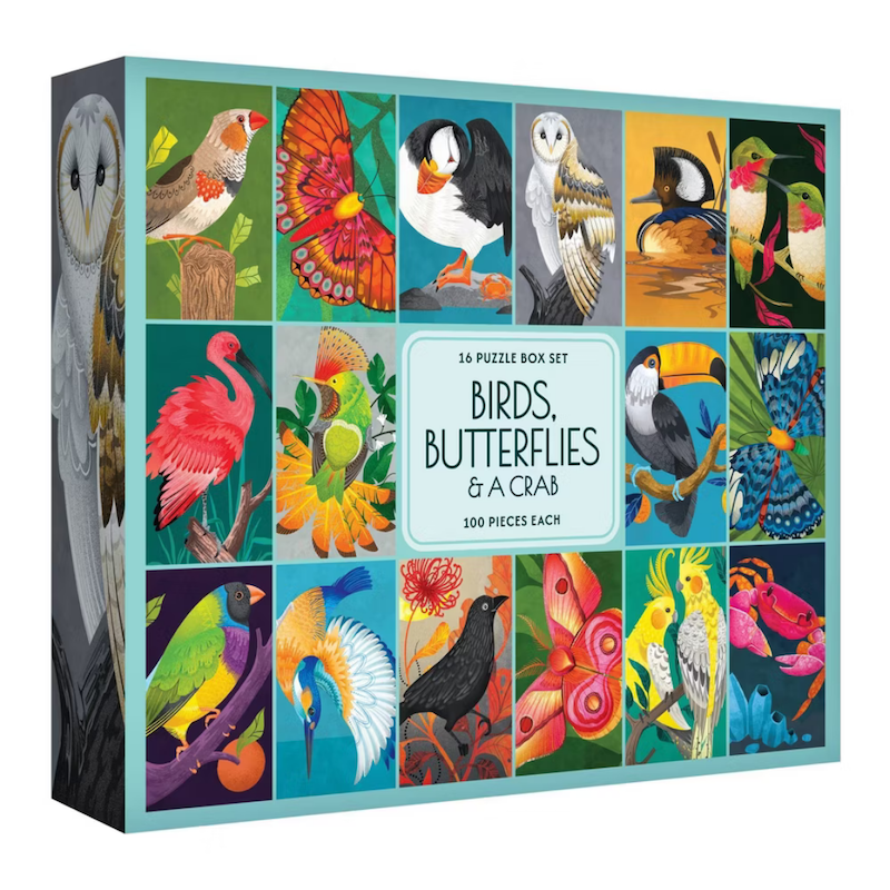 Birds, Butterflies & A Crab 16 Puzzle Box Set