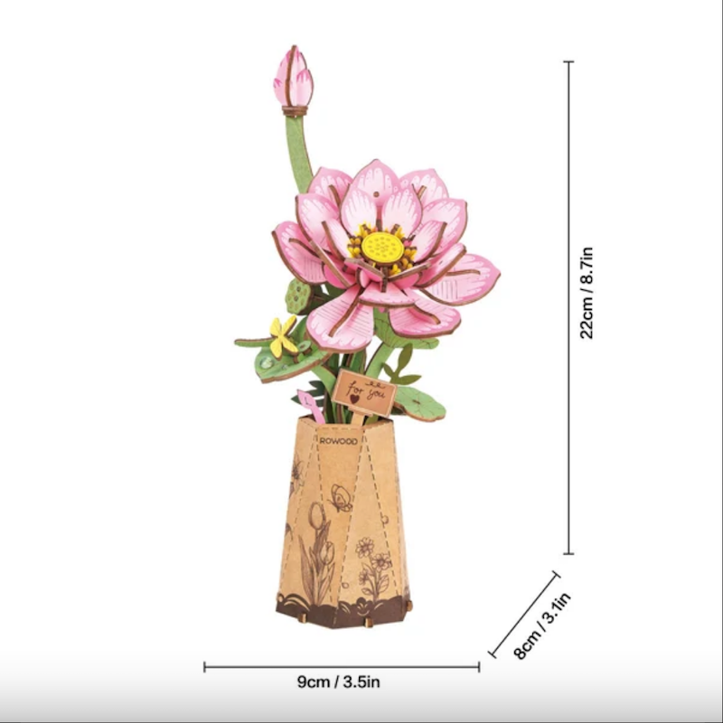 Lotus Wooden Bloom Craft Kit