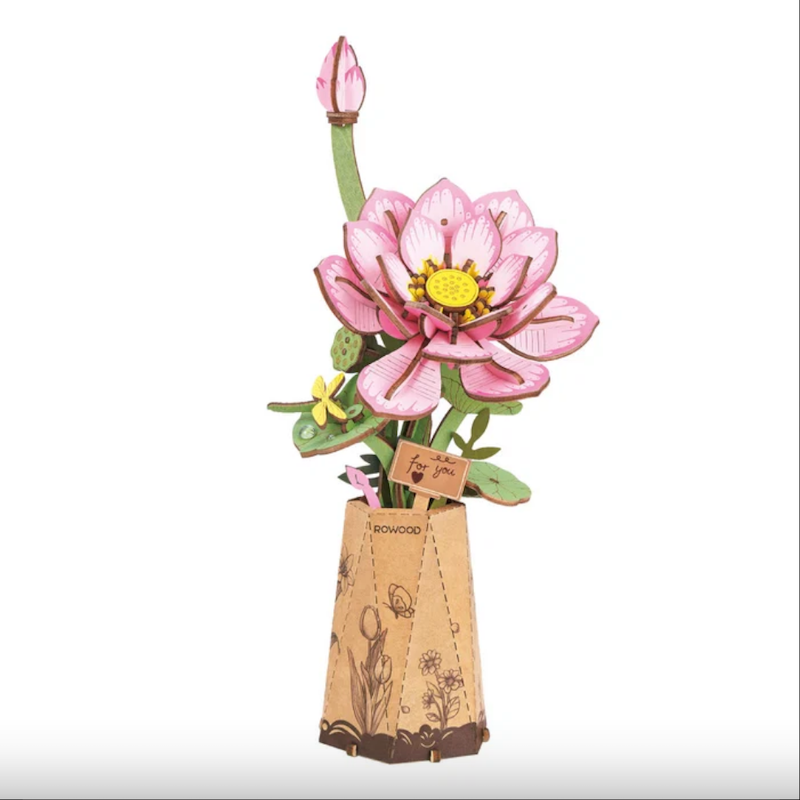 Lotus Wooden Bloom Craft Kit