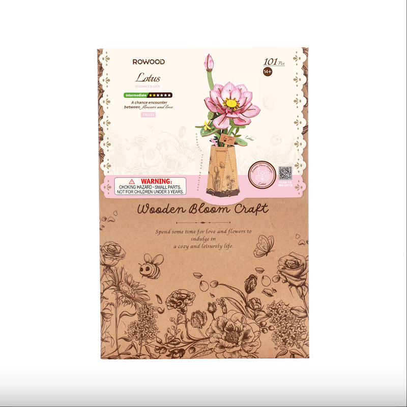 Lotus Wooden Bloom Craft Kit