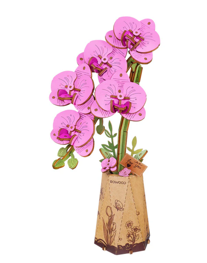 Purple Moth Orchid Wooden Bloom Craft Kit