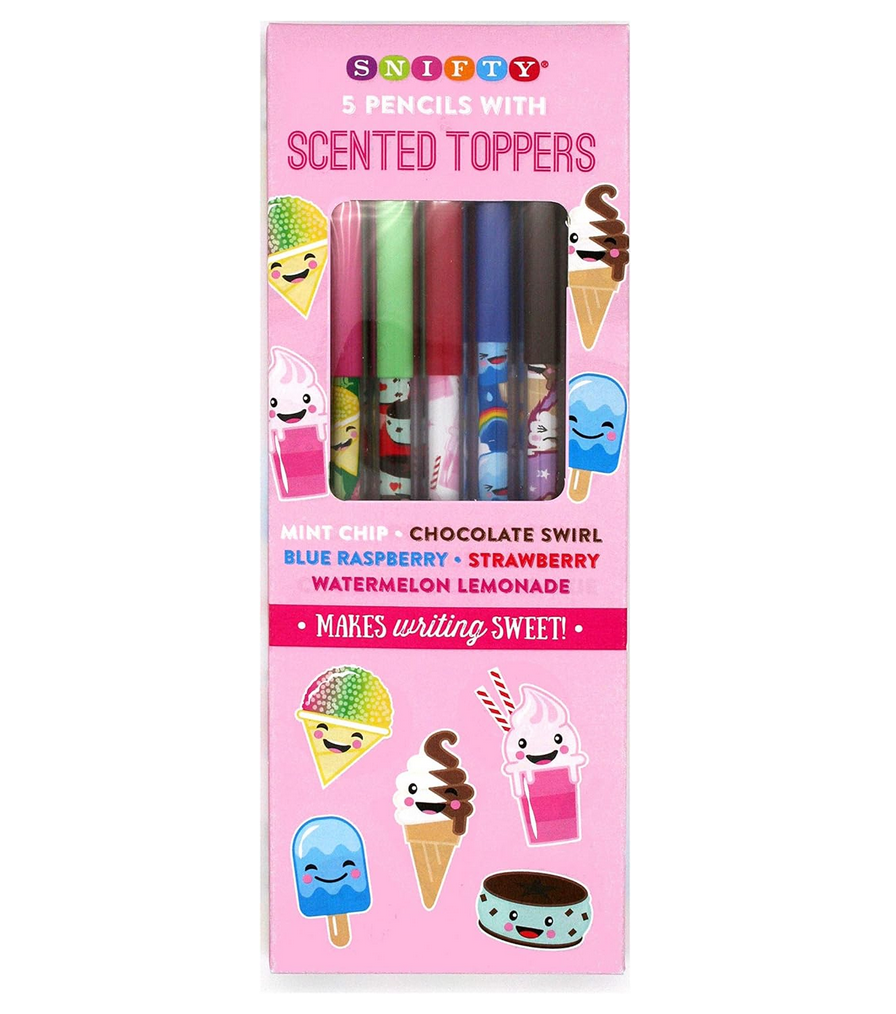 Sweet Scoop Pencils with Scented Toppers Set