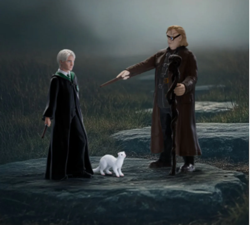 Mad-Eye Moody & Draco Malfoy with Ferret