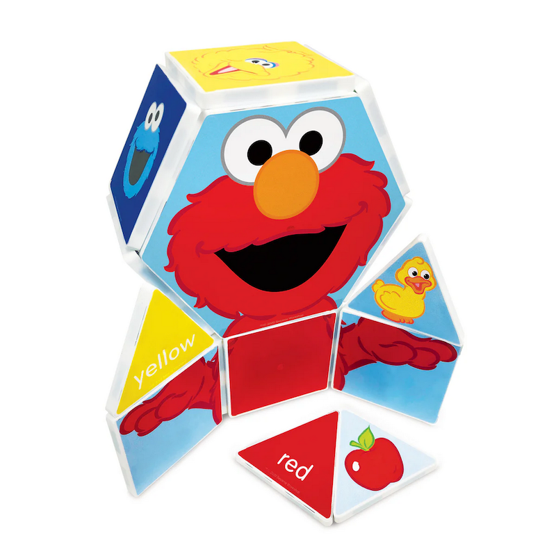 Colors with Elmo Magnetic Tiles