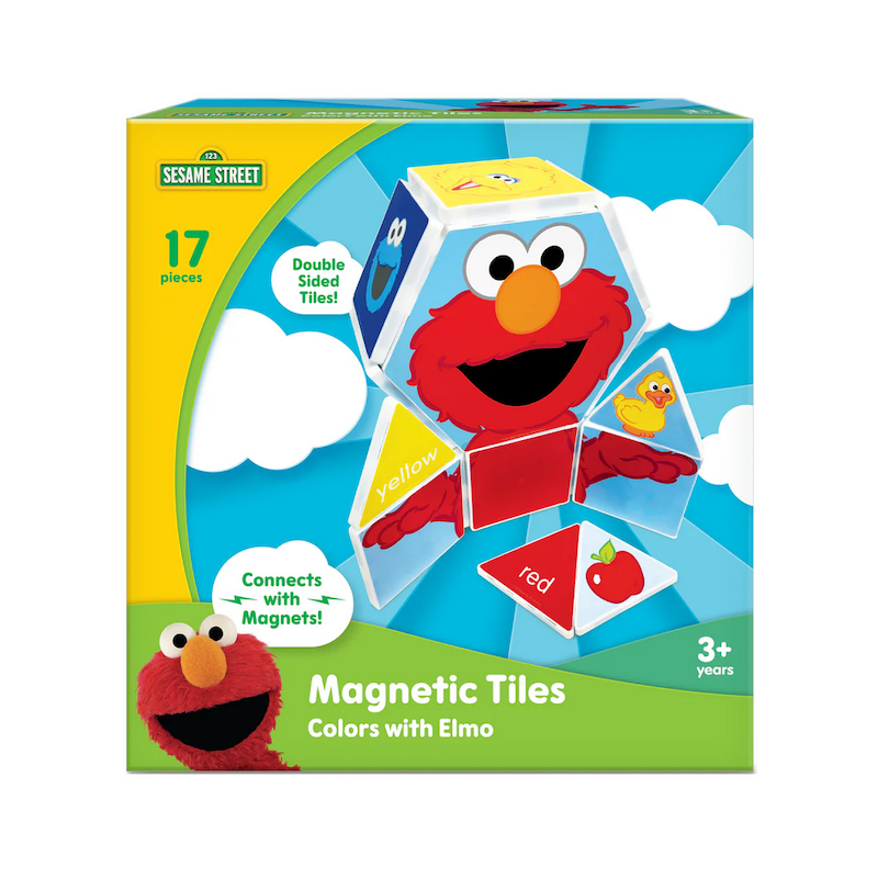 Colors with Elmo Magnetic Tiles
