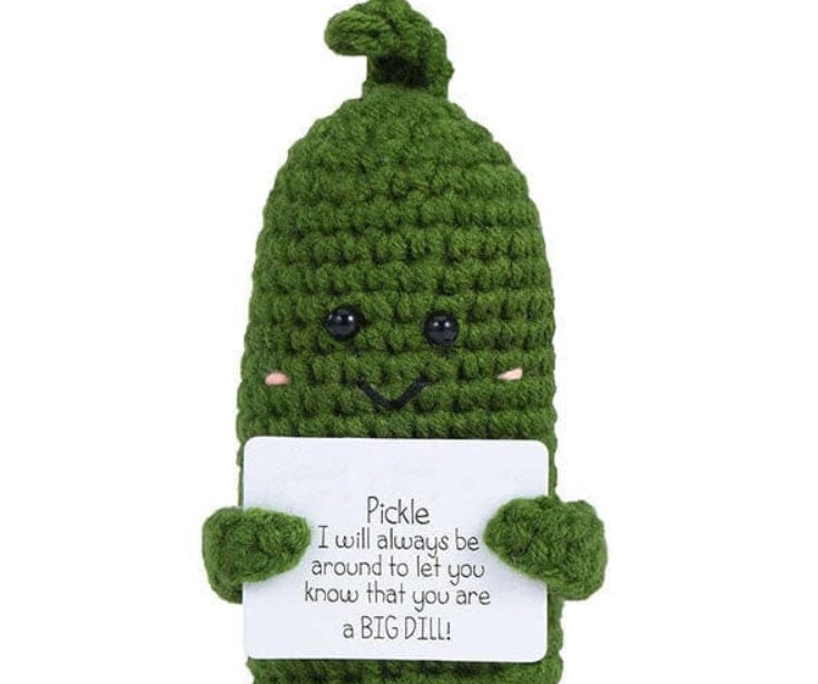 Emotional Support Crochet Pickle