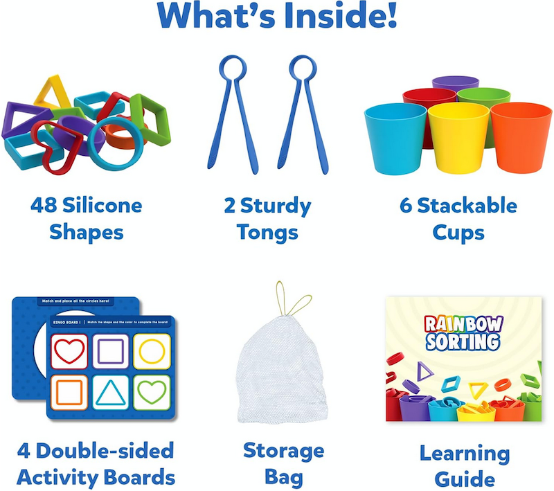 Silicone Rainbow Sorting