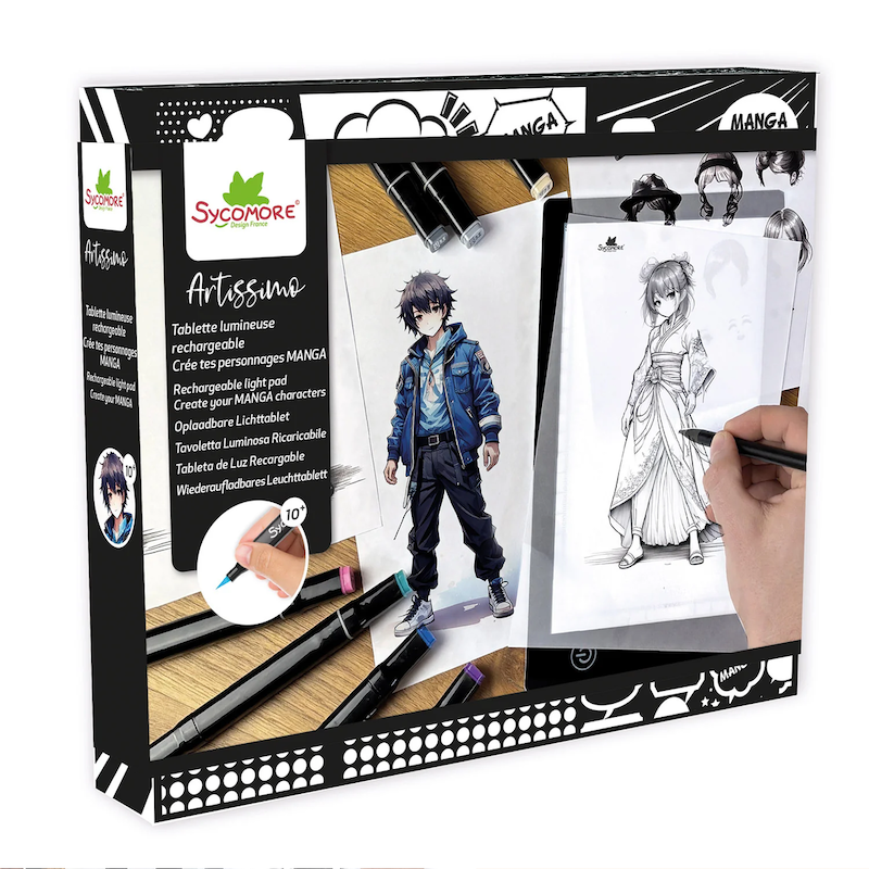 Create Your Manga Characters Rechargeable Light Pad Kit