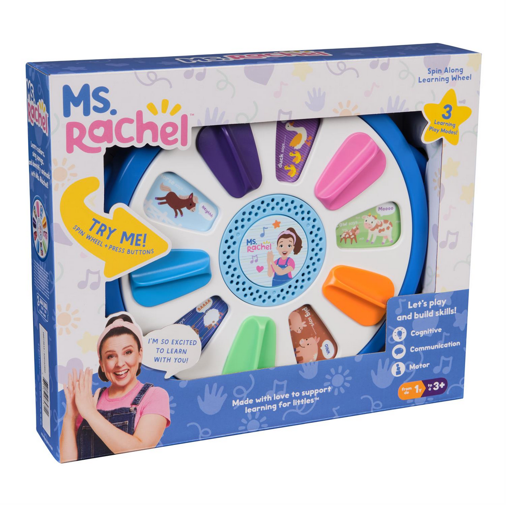 Ms. Rachel Spin Along Learning Wheel