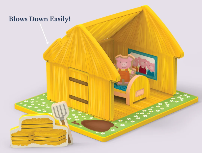 The Three Little Pigs Storybook Playset