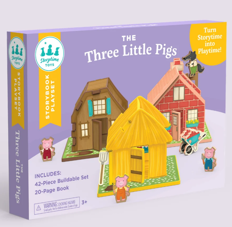 The Three Little Pigs Storybook Playset