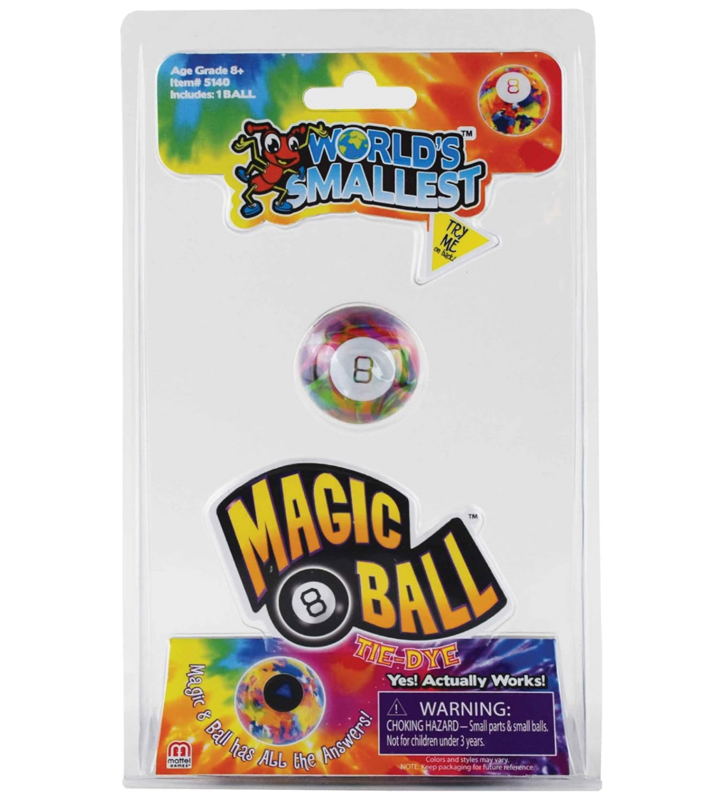 Worlds Smallest Magic 8 Ball-Tie Dye