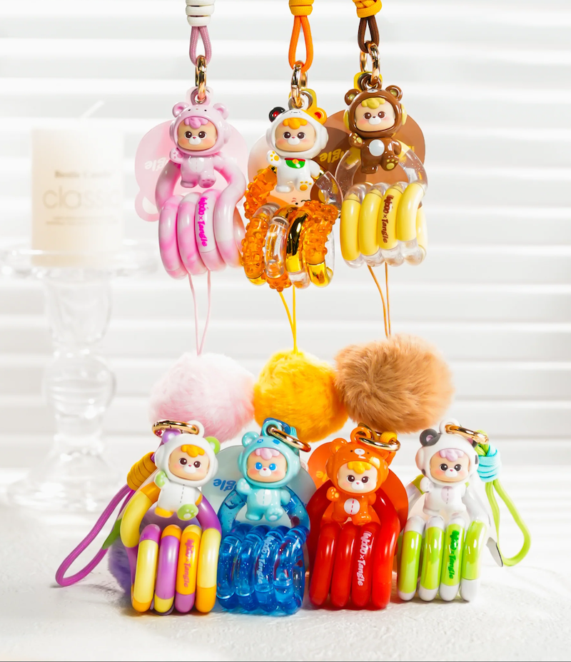 Tangle x HiddenWooo Diudiu Baby Abebe Bear Pendant Blind Box