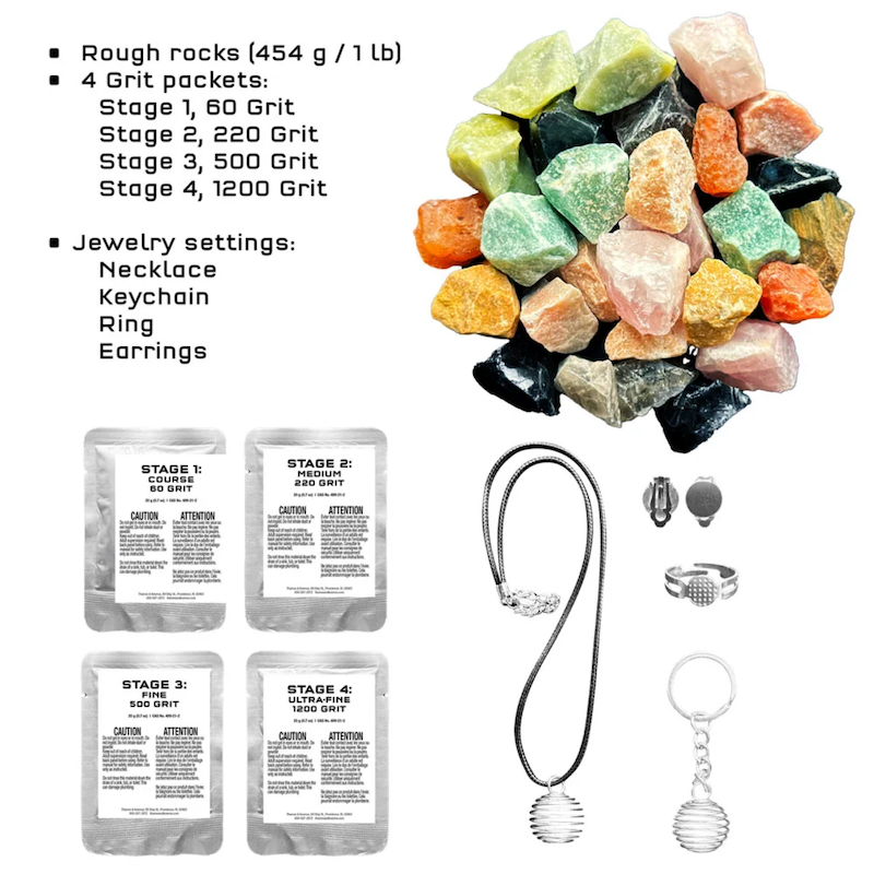 The Thames & Kosmos Rock Tumbler Refill Pack