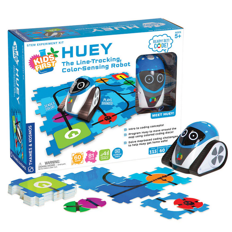 Kids First: Huey: The Line-Tracking, Color-Sensing Robot