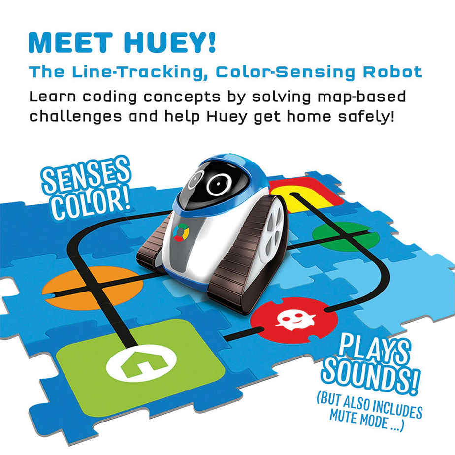 Kids First: Huey: The Line-Tracking, Color-Sensing Robot