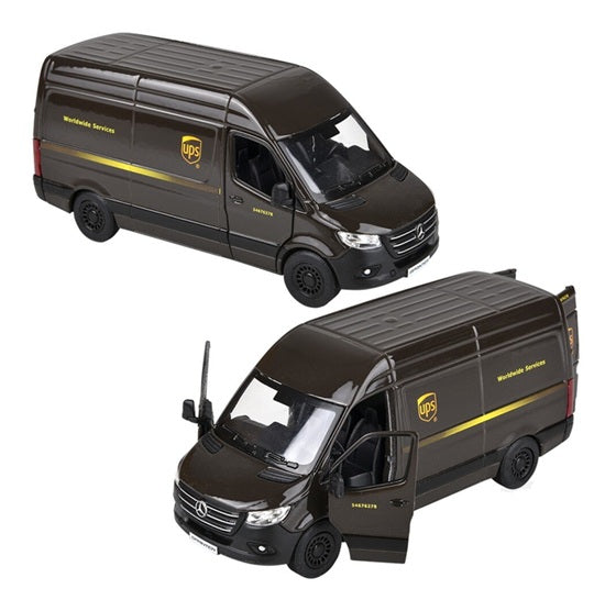 Diecast Pull Back UPS Delivery Van
