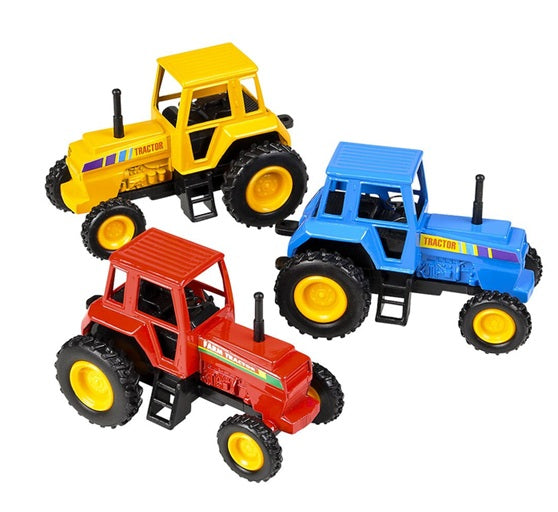 Diecast Pull Back Farm Tractor