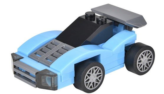 Building Block Pull Back Race Car