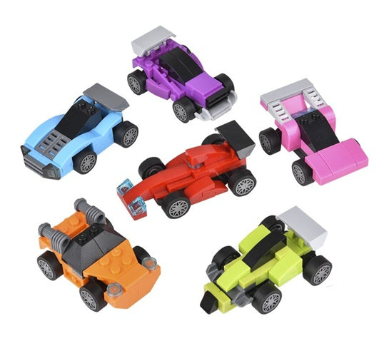Building Block Pull Back Race Car
