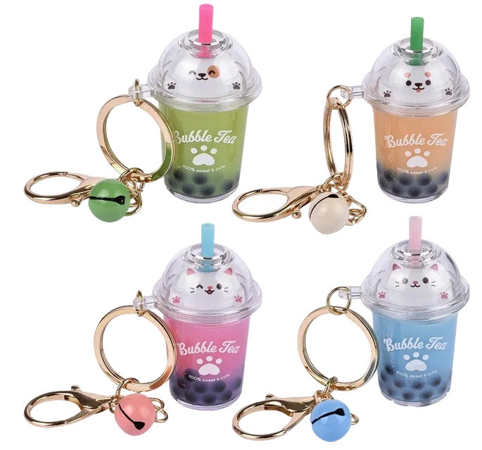 Kawaii Animal Bubble Tea Liquid Clip On