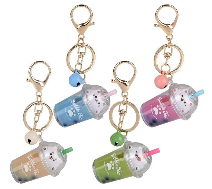 Kawaii Animal Bubble Tea Liquid Clip On