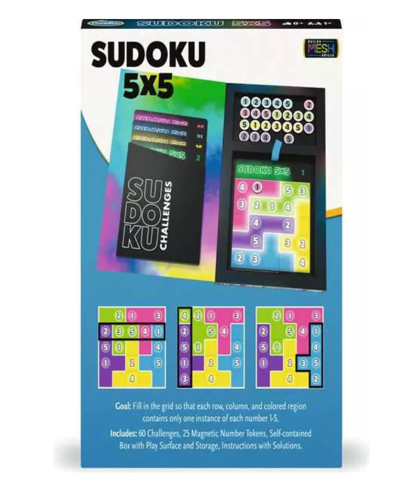 Sudoku 5x5 Magnetic Travel Puzzle