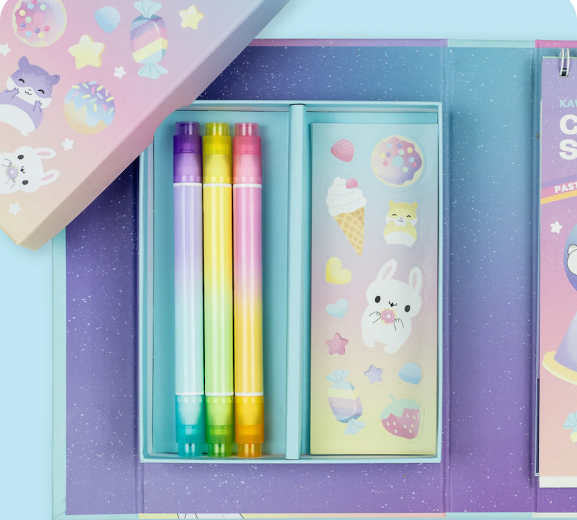 Kawaii Cafe Coloring Set