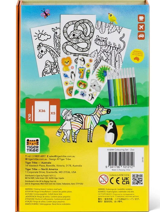 Zoo Coloring Set