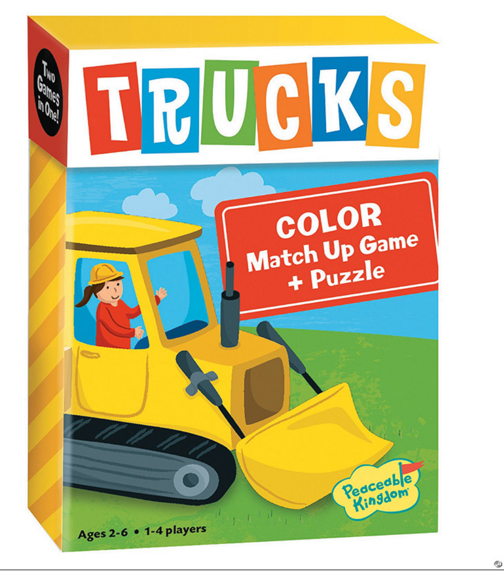 Trucks Match Up Game + Puzzle