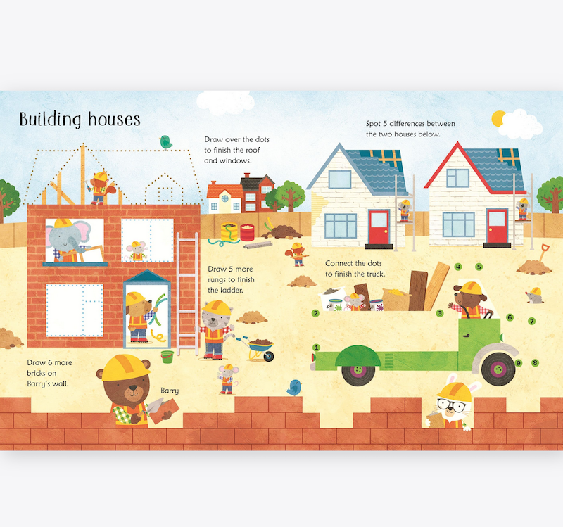 Wipe-Clean Construction Site Activities