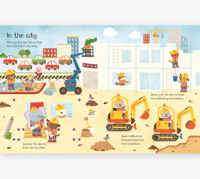 Wipe-Clean Construction Site Activities