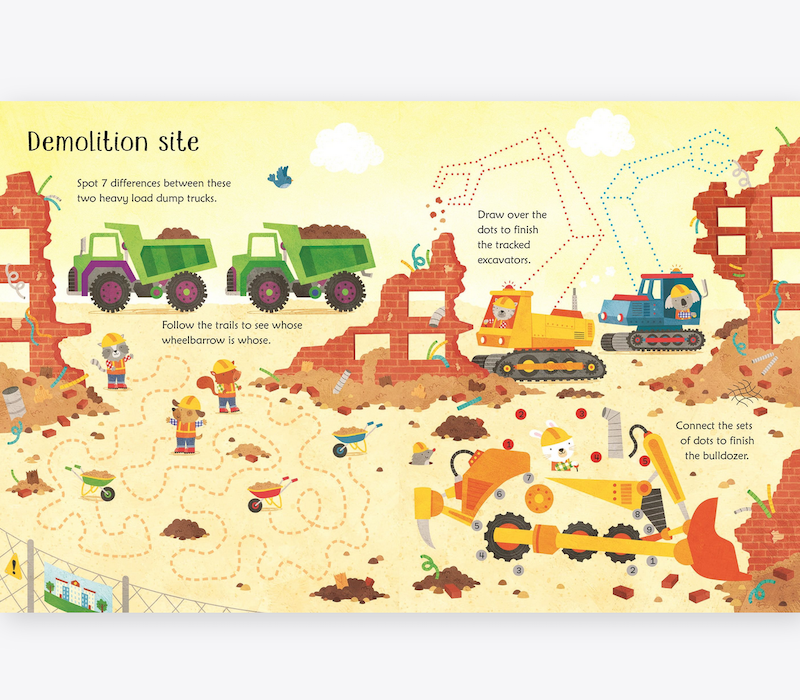 Wipe-Clean Construction Site Activities