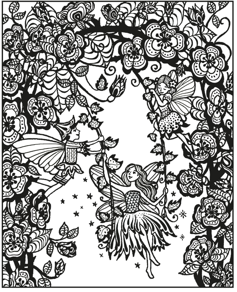 Fairy Gardens Magic Painting Book