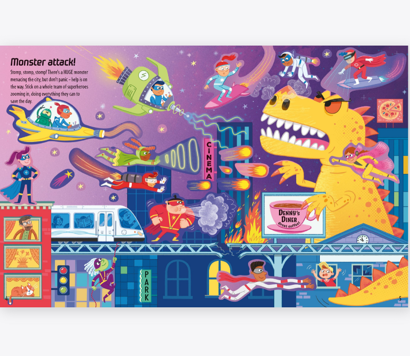 1st Sticker Book Superheroes