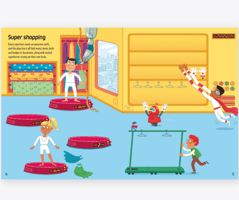 1st Sticker Book Superheroes