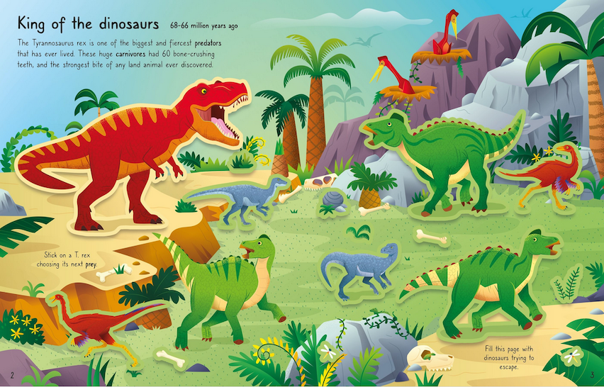 1st Sticker Book T Rex