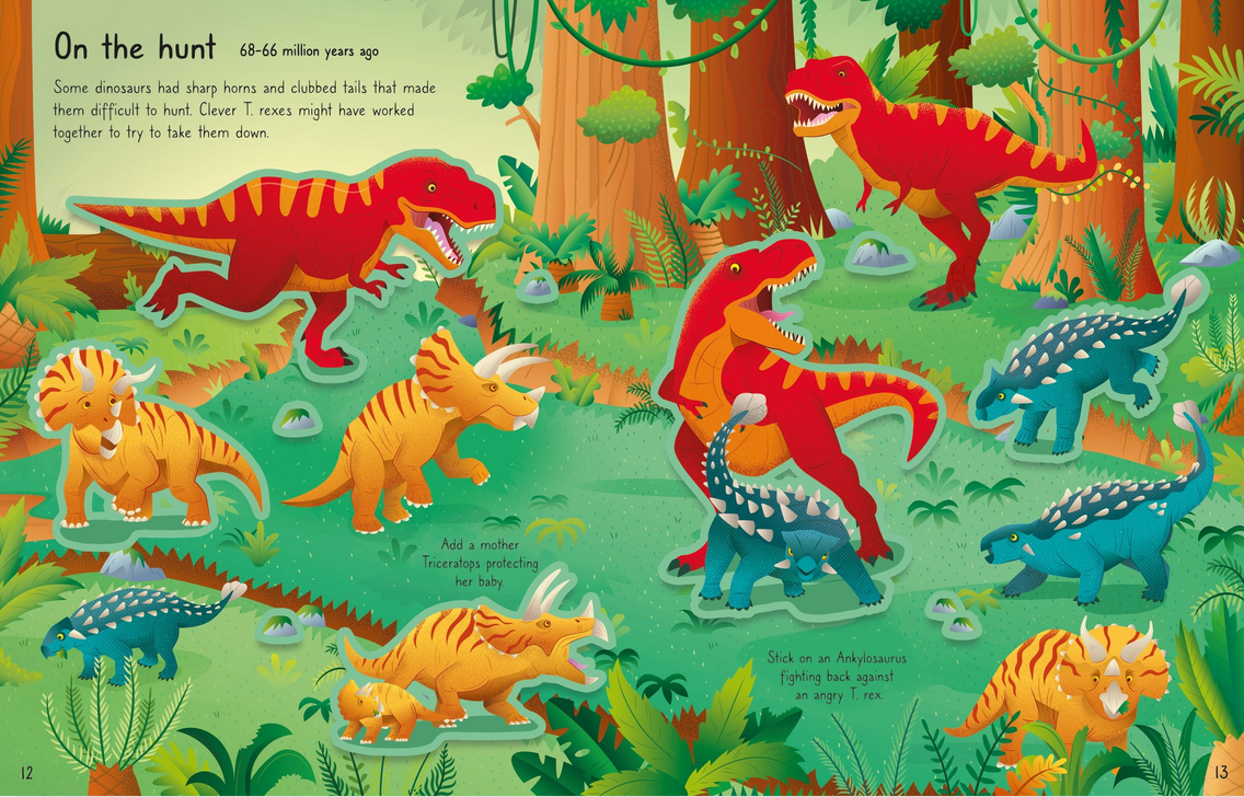 1st Sticker Book T Rex