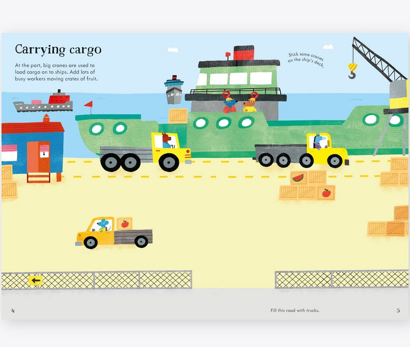 Little First Stickers Diggers and Cranes