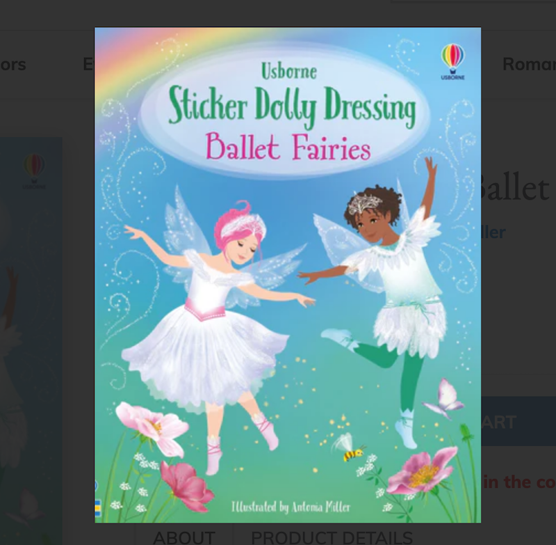 Sticker Dolly Dressing Ballet Fairies
