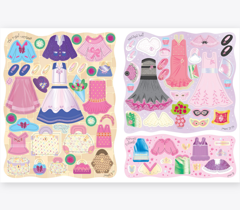 Sticker Dolly Dressing Princesses