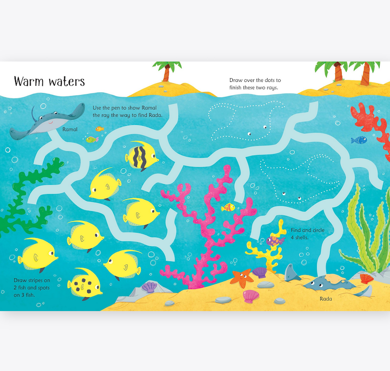 Wipe-Clean Under the Sea Activities