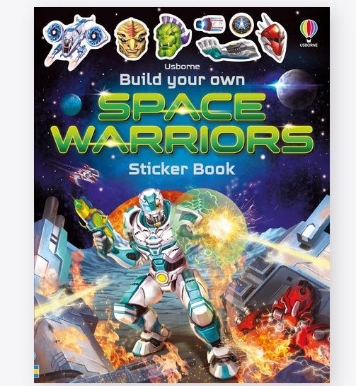 Build Your Own Space Warriors Sticker Book