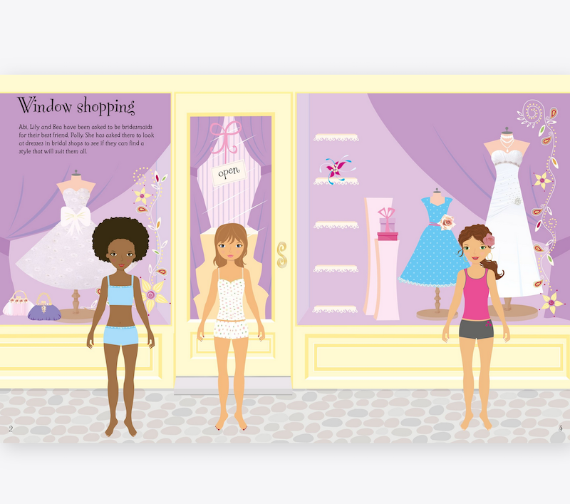 Sticker Dolly Dressing Weddings