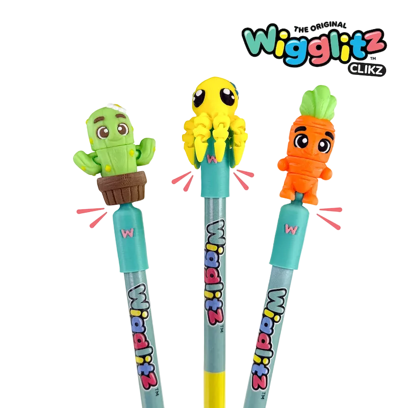 Wigglitz Clikz Pencil Toppers Set
