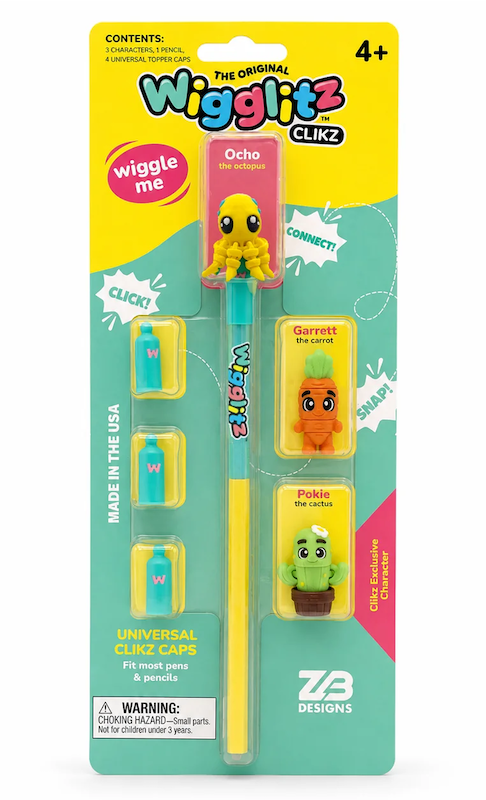 Wigglitz Clikz Pencil Toppers Set