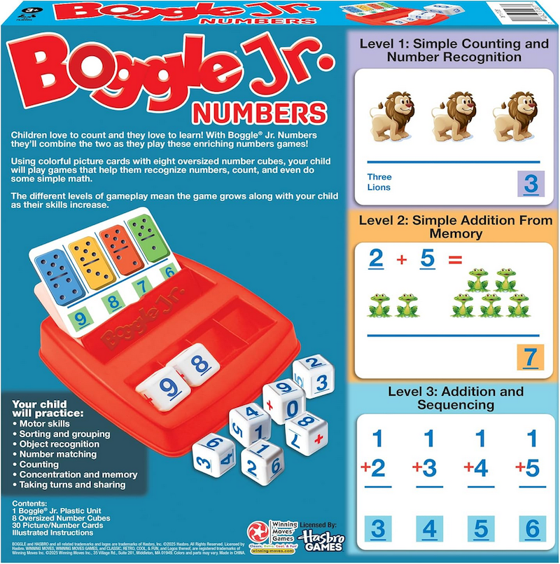 Boogle Jr. Numbers
