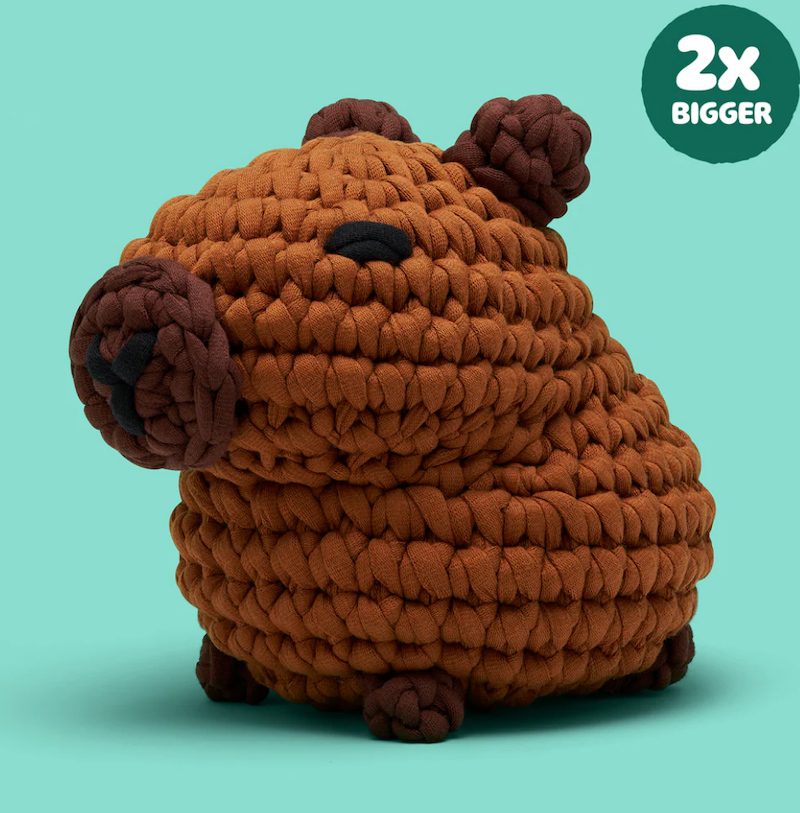 Hugh the Capybara Extra Squeezy Crochet Kit