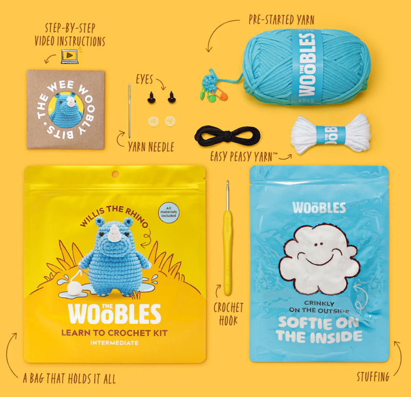 Willis the Rhino Crochet Kit